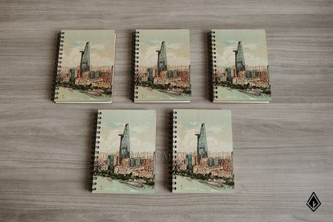 Sổ tay gỗ Sài Gòn | In UV logo thương hiệu