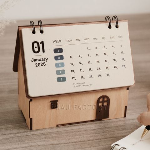 Lịch gỗ ngôi nhà 2026 | Beech