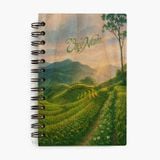 Sổ tay gỗ Maple in