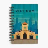 Sổ tay gỗ Maple in