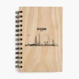 Sổ tay gỗ Maple in