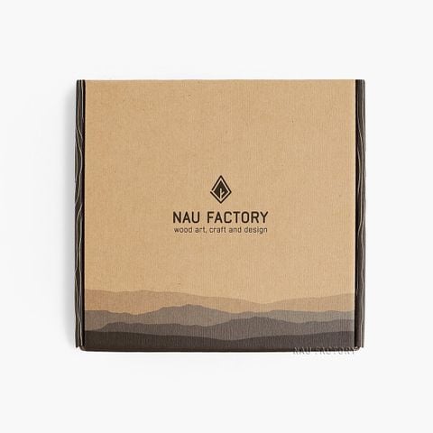 Đồng hồ gỗ để bàn la mã | Walnut