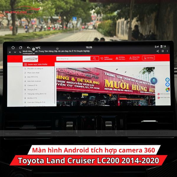 Màn Hình Android Tích Hợp Camera 360 Độ Cho Xe Toyota Land Cruiser LC200 2014-2020