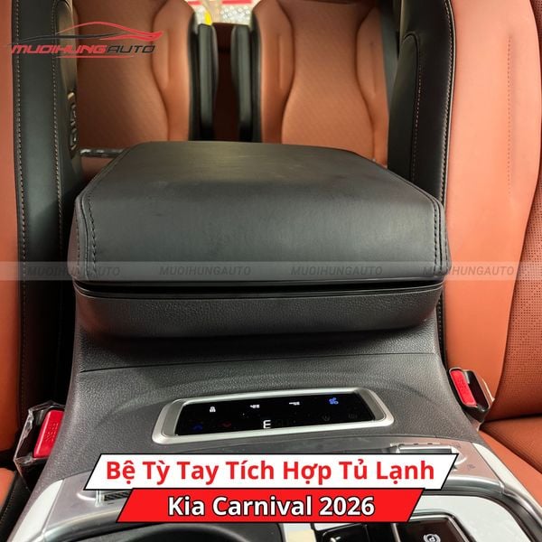 Bệ Tỳ Tay Tích Hợp Tủ Lạnh Cho Xe Kia Carnival 2026