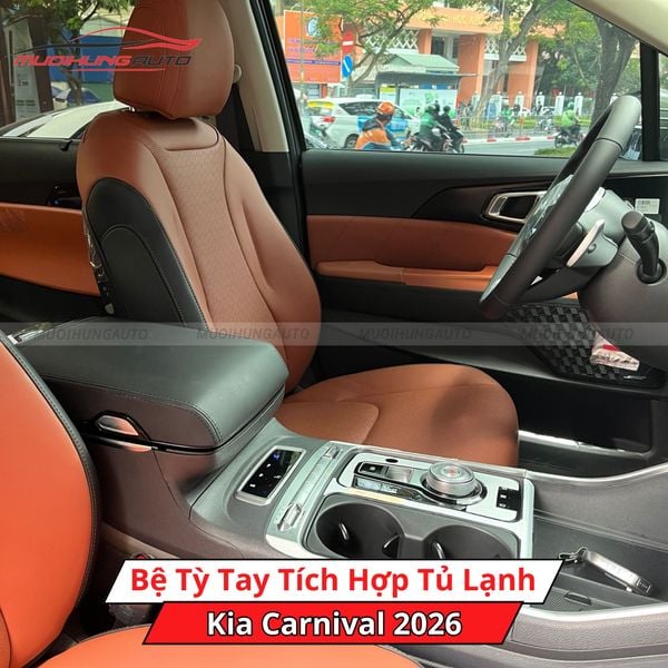 Bệ Tỳ Tay Tích Hợp Tủ Lạnh Cho Xe Kia Carnival 2026