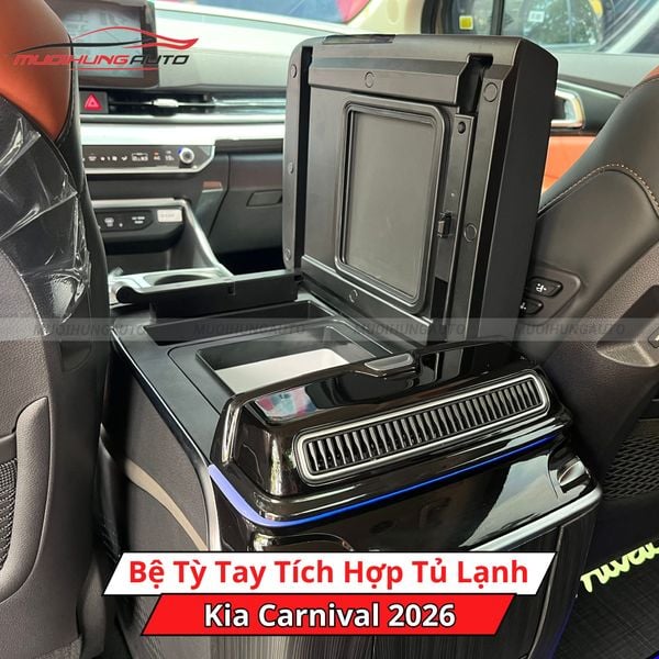 Bệ Tỳ Tay Tích Hợp Tủ Lạnh Cho Xe Kia Carnival 2026