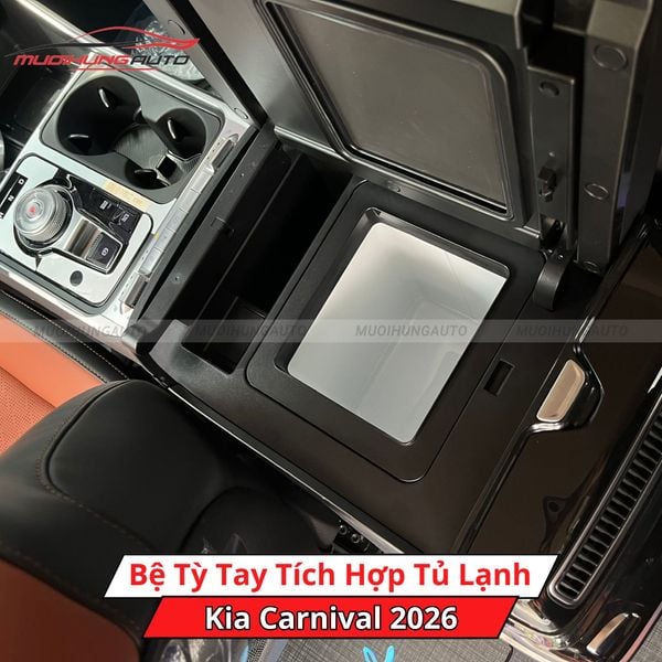 Bệ Tỳ Tay Tích Hợp Tủ Lạnh Cho Xe Kia Carnival 2026