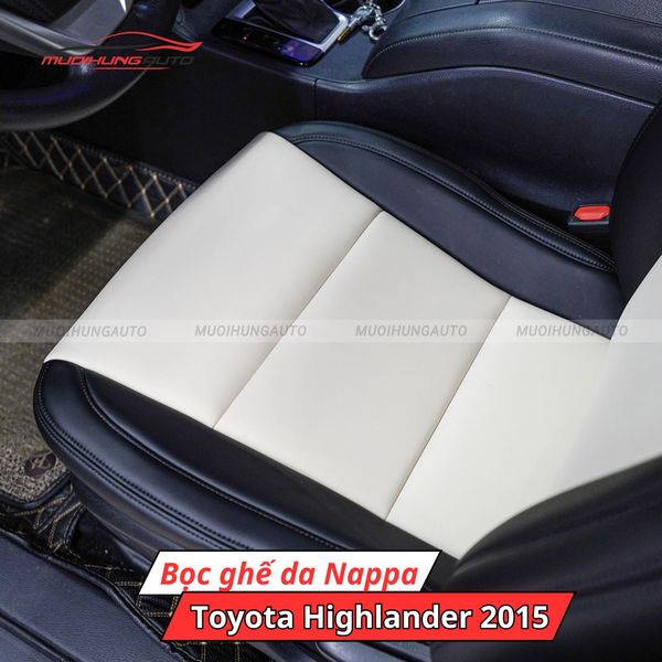 Bọc Ghế Da Nappa Toyota Highlander 2015