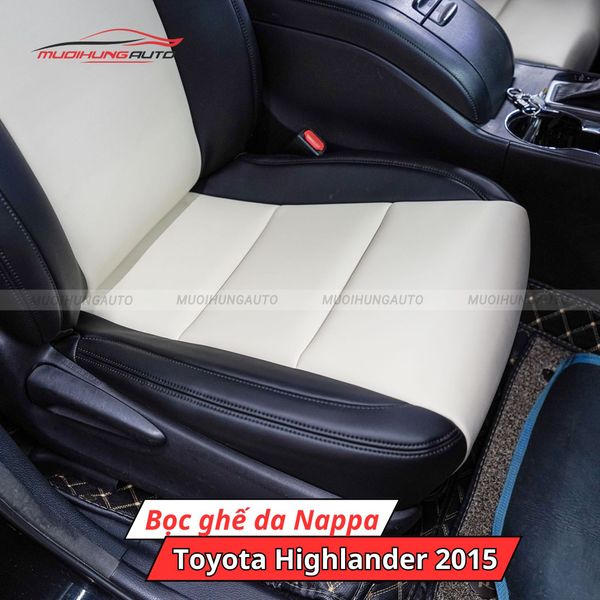 Bọc Ghế Da Nappa Toyota Highlander 2015