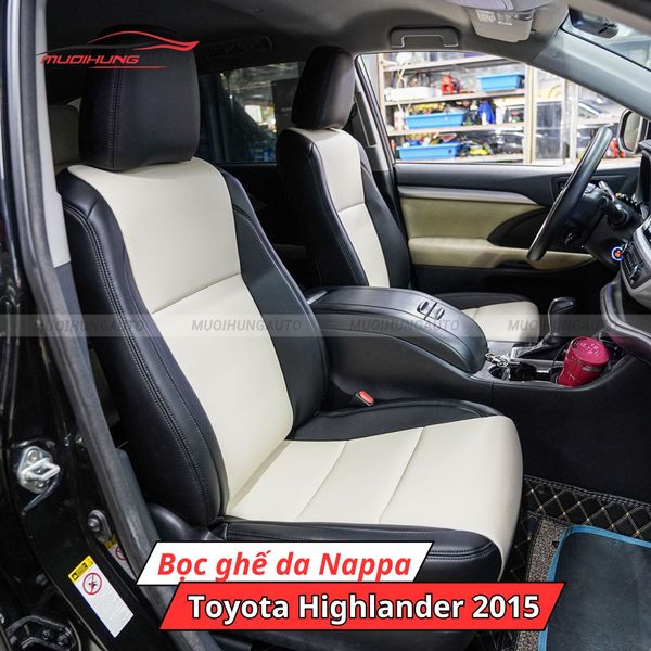 Bọc Ghế Da Nappa Toyota Highlander 2015