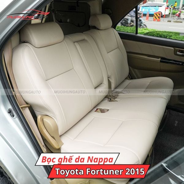 Bọc Ghế Da Nappa Toyota Fortuner 2015