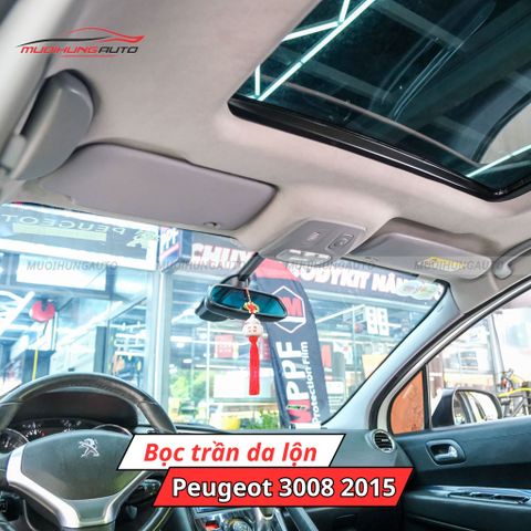 Bọc trần da lộn ô tô Peugeot 3008 2015