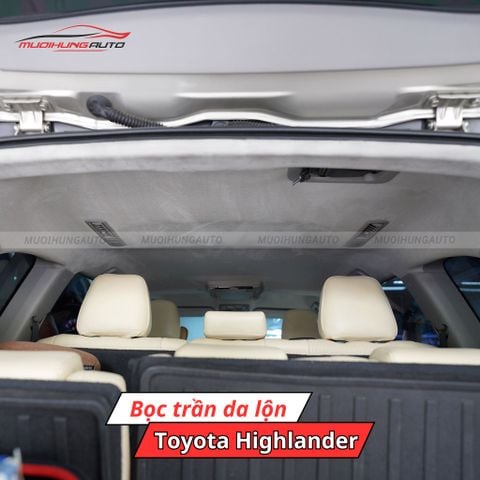 Bọc trần da lộn ô tô Toyota Highlander