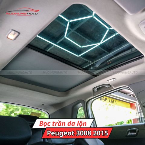 Bọc trần da lộn ô tô Peugeot 3008 2015