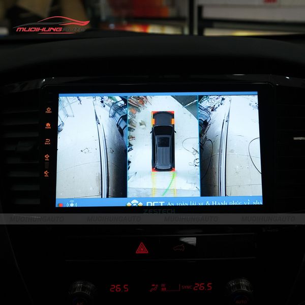 Camera 360 Độ Ô Tô Mitsubishi Pajero Sport