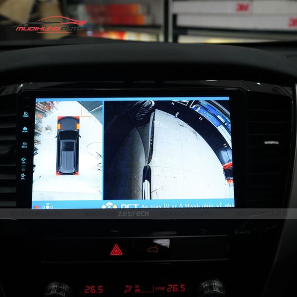 Camera 360 Độ Ô Tô Mitsubishi Pajero Sport