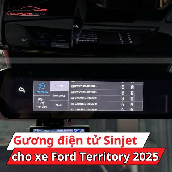 Gương Điện Tử Sinjet H10 Cho Xe Ford Territory 2025