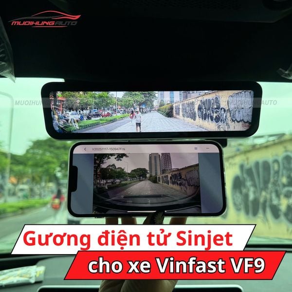 Gương Điện Tử Sinjet H10 Cho Xe Vinfast VF9