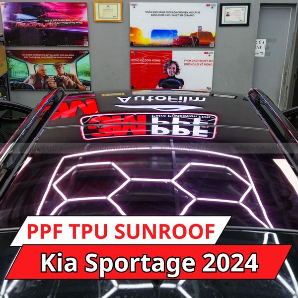 Kia Sportage 2024 Dán Phim PPF TPU SUNROOF Cách Nhiệt Cửa Sổ Trời