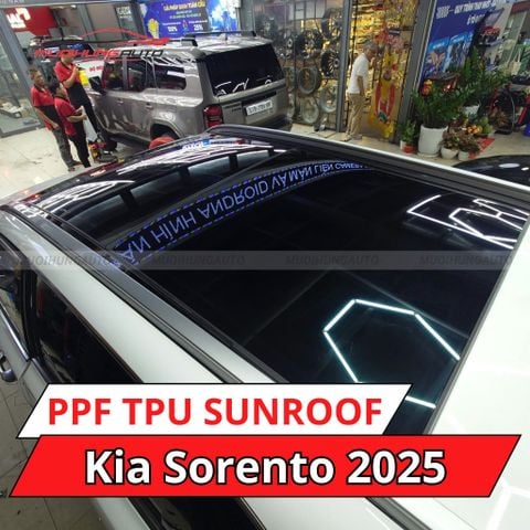 Dán phim PPF TPU SUNROOF cách nhiệt cửa sổ trời Kia Sorento 2025