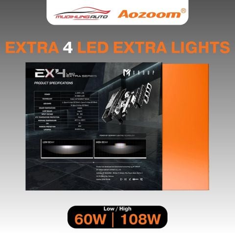 Đèn gầm trợ sáng Aozoom EXTRA 4 LED EXTRA LIGHTS