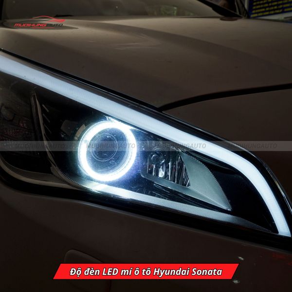 Độ Đèn LED Mí Ô Tô Hyundai Sonata