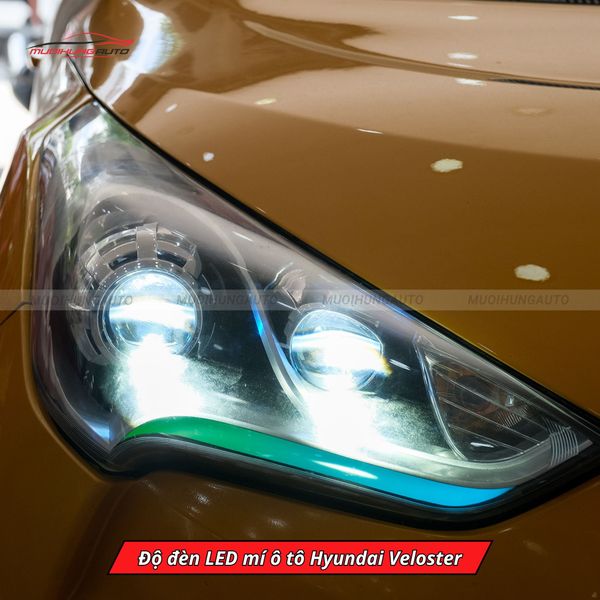 Độ Đèn LED Mí Ô Tô Hyundai Veloster