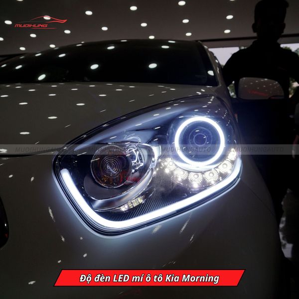 Độ Đèn LED Mí Ô Tô Kia Morning