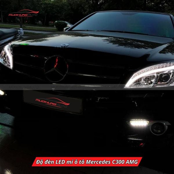 Độ Đèn LED Mí Ô Tô Mercedes C300 AMG