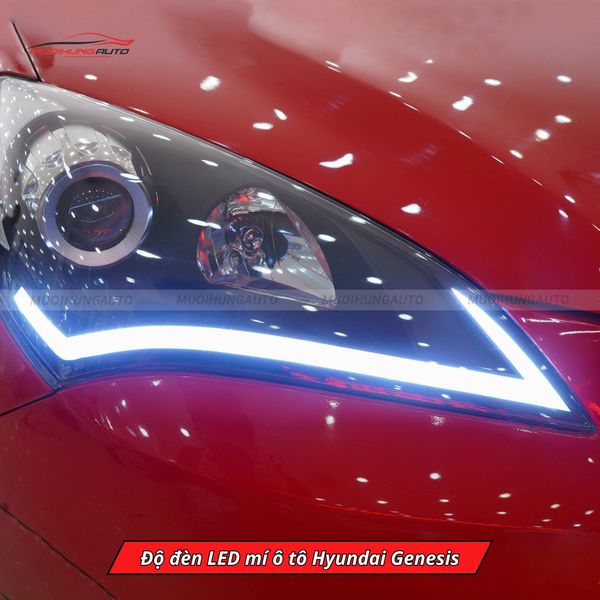 Độ Đèn LED Mí Ô Tô Hyundai Genesis