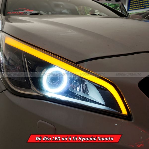 Độ Đèn LED Mí Ô Tô Hyundai Sonata