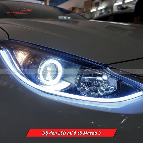 Độ Đèn LED Mí Ô Tô Mazda 3