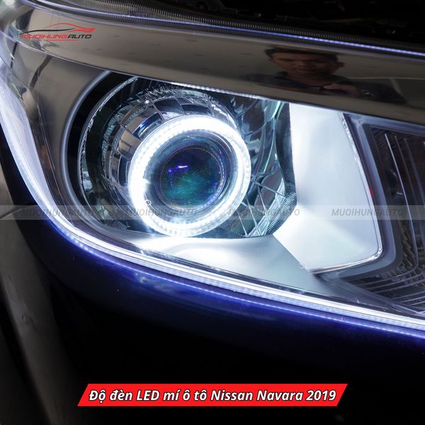Độ Đèn LED Mí Ô Tô Nissan Navara 2019
