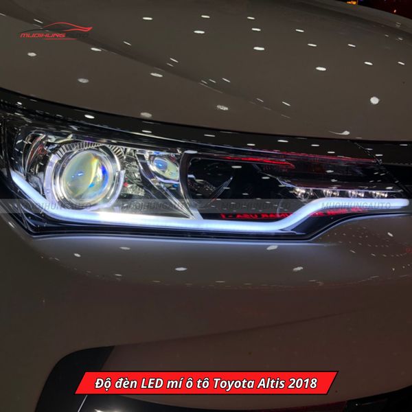 Độ Đèn LED Mí Ô Tô Toyota Altis 2018