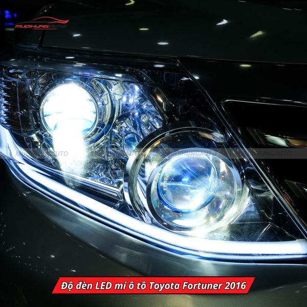 Độ Đèn LED Mí Ô Tô Toyota Fortuner 2016