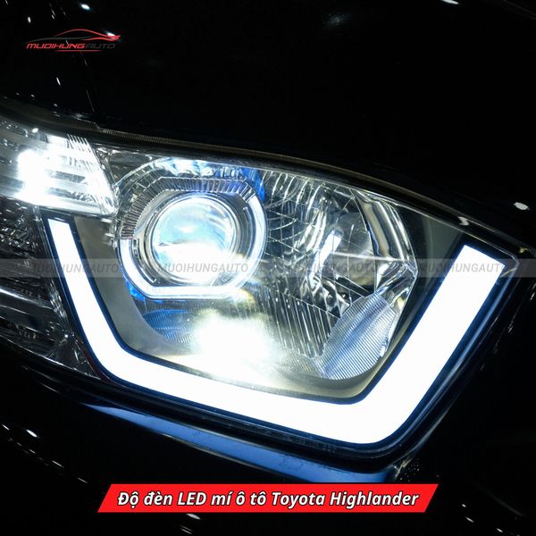 Độ Đèn LED Mí Ô Tô Toyota Highlander
