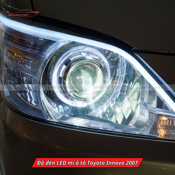 Độ Đèn LED Mí Ô Tô Toyota Innova 2007