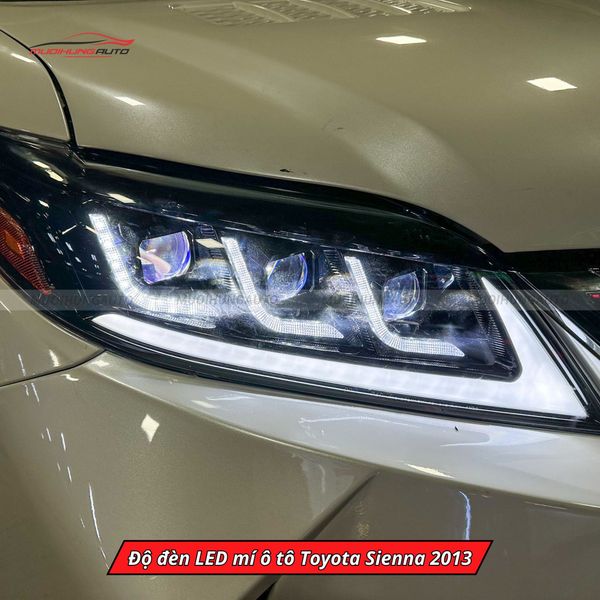 Độ Đèn LED Mí Ô Tô Toyota Sienna 2013