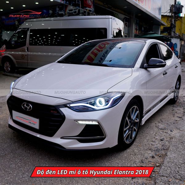 Độ Đèn LED Mí Ô Tô Hyundai Elantra 2018