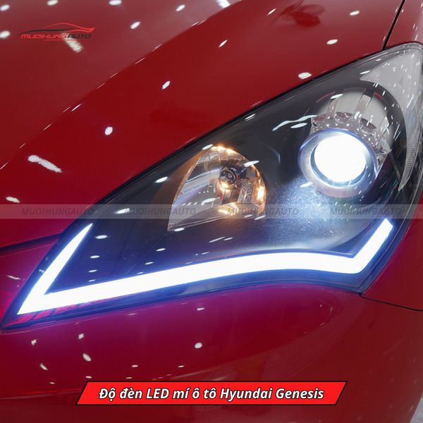 Độ Đèn LED Mí Ô Tô Hyundai Genesis