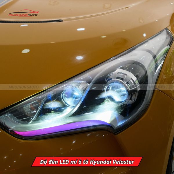 Độ Đèn LED Mí Ô Tô Hyundai Veloster