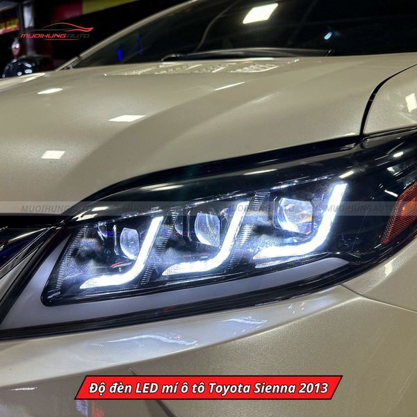 Độ Đèn LED Mí Ô Tô Toyota Sienna 2013