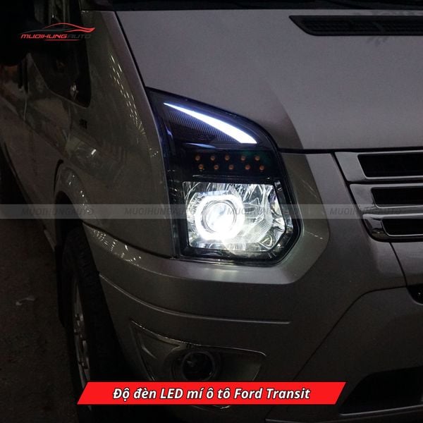 Độ Đèn LED Mí Ô Tô Ford Transit