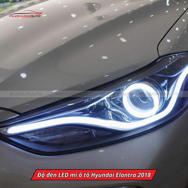 Độ Đèn LED Mí Ô Tô Hyundai Elantra 2018