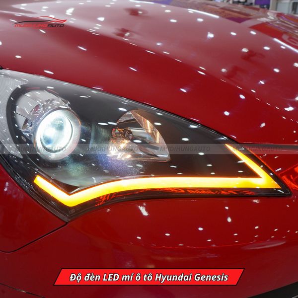 Độ Đèn LED Mí Ô Tô Hyundai Genesis