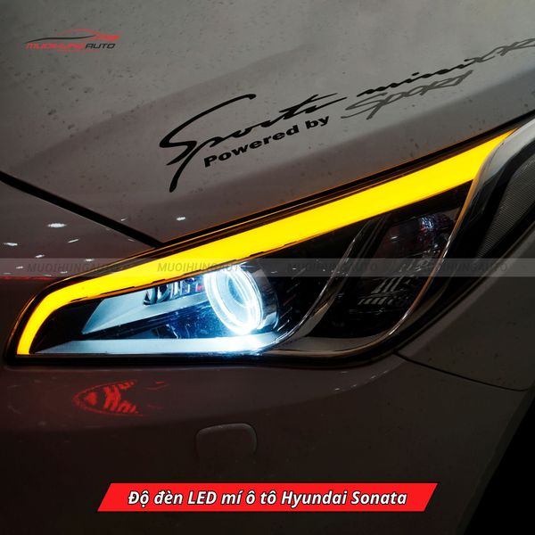 Độ Đèn LED Mí Ô Tô Hyundai Sonata