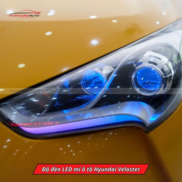 Độ Đèn LED Mí Ô Tô Hyundai Veloster