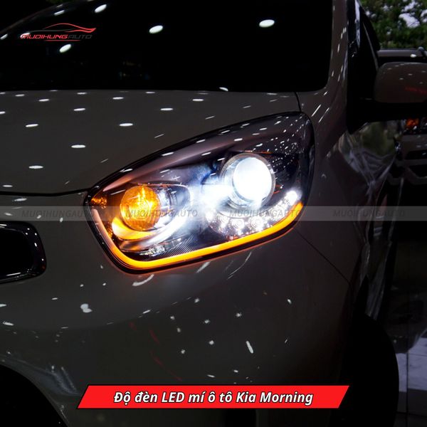 Độ Đèn LED Mí Ô Tô Kia Morning