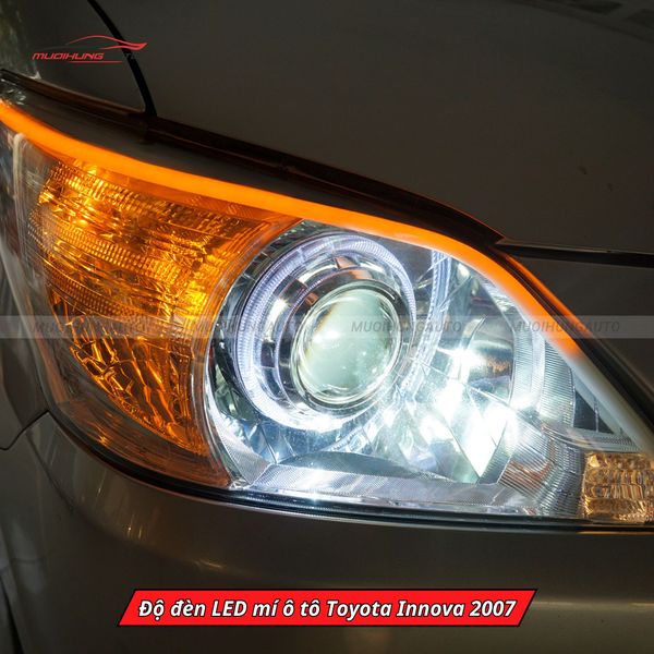 Độ Đèn LED Mí Ô Tô Toyota Innova 2007