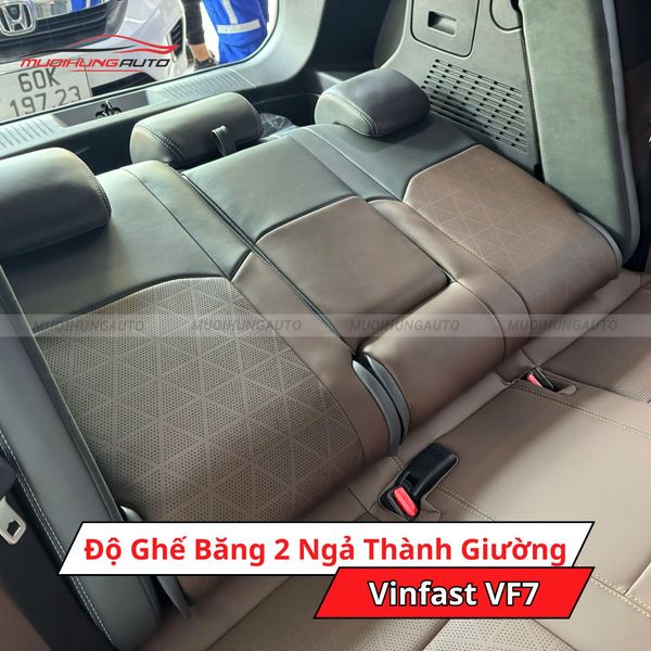 Độ Ghế Băng 2 Ngả Thành Giường Cho Xe Vinfast VF7